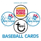 1977 Topps Burger King New York Yankees Baseball Cards