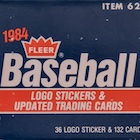 1984 Fleer Update Baseball Cards