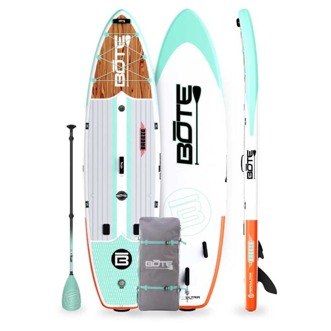 Bote Boards 11'6" Breeze Classic Mange Stand-up paddleboard package. Riverbound Sports Paddle Company