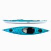 Eddyline Skylark 12' sit inside kayak split side and top in teal. Riverbound Sports authorized Eddyline dealer in Tempe, Arizona.