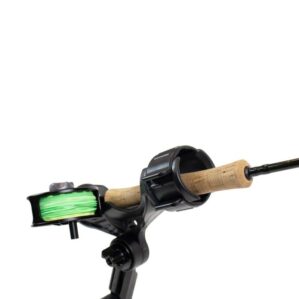 YakAttackk Omega Pro Rod Holder with fly fishing rod.