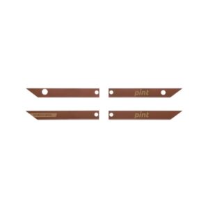 Set of 4 OneWheel Pint Rail Guards by Future Motion in Leather color.