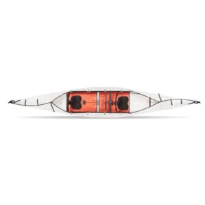 Oru Kayak Haven TT Tandem folding kayak top view. Available at Riverbound Sports store in Tempe, Arizona.