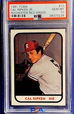 1981 TCMA Rochester Red Wings #15 Cal Ripken Jr. PSA 10 GEM MINT