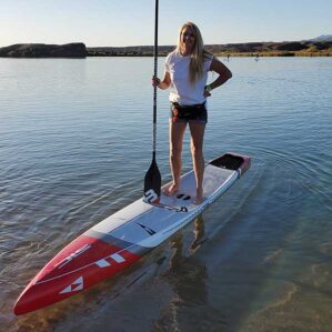 Teri on the the 2020 SIC Maui RS at the Parker ADR demo day with Riverbound Sports.