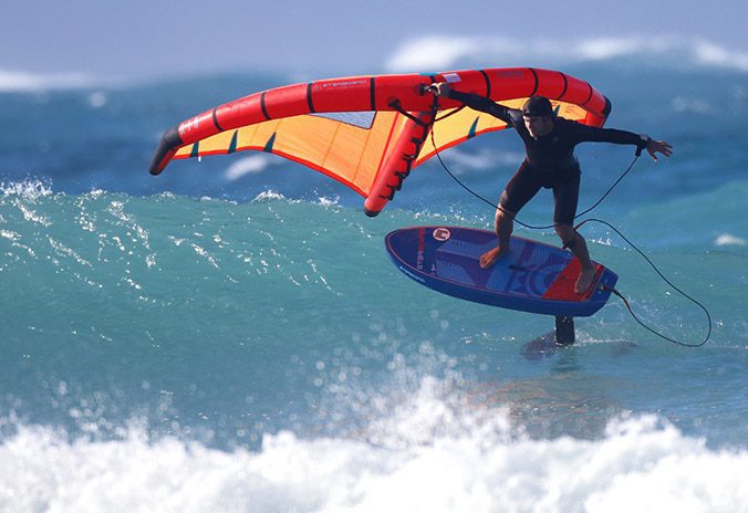 Starboard Feewing wave foiling. Available at Riverbound Sports in Tempe, Arizona.