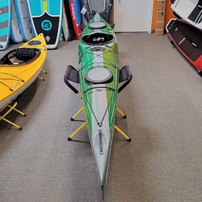 Red Stellar S16 G2 Touring Kayak. Riverbound is a Stellar Kayak authorized retailer in Tempe, Arizona.