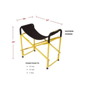 Suspenz Super Duty Big Catch kayak and canoe stands in yellow. Available at Riverbound Sports Paddle Company in Tempe, Arizona.