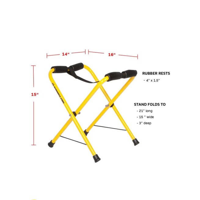 Suspenz Universal small kayak and canoe standsspecs. Available at Riverbound Sports Paddle Company in Tempe, Arizona.