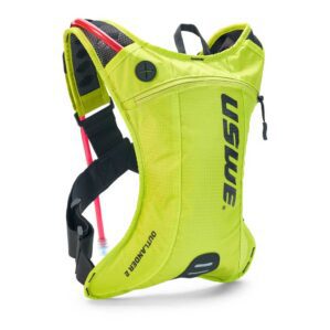 USWE Outlander 2L Hydration Pack in crazy yellow. Available at Riverbound Sports in Tempe, Arizona.