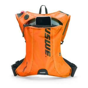 USWE Outlander 2L Hydration Pack in factory orange. Available at Riverbound Sports in Tempe, Arizona.