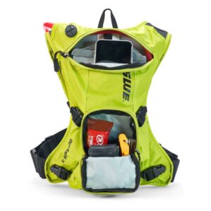 USWE Outlander 3L Hydration Pack in crazy yellow. Available at Riverbound Sports in Tempe, Arizona.