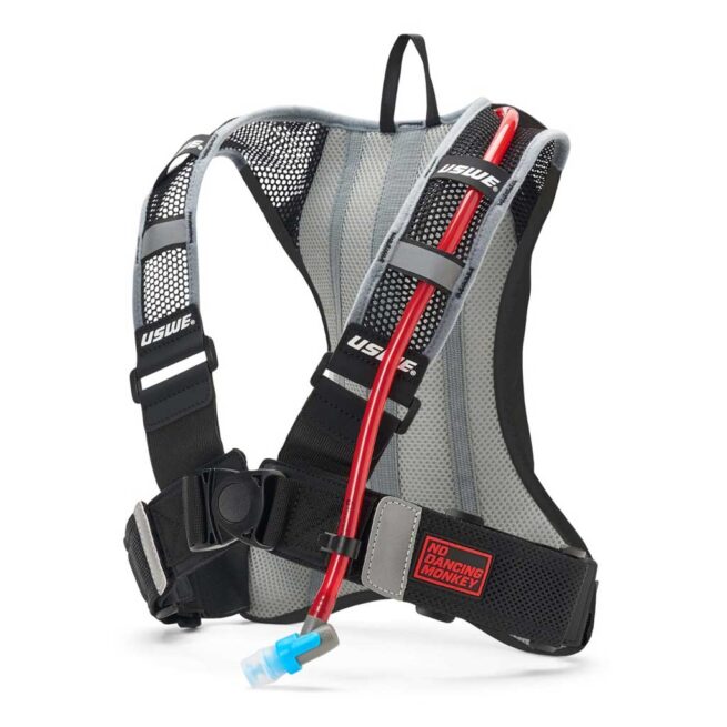 USWE Outlander Pro 2L Hydration Pack in carbon black. Available at Riverbound Sports in Tempe, Arizona.