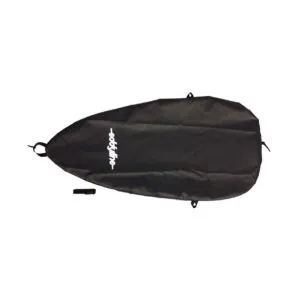 Eddyline Kayaks Sandpiper cockpit cover in black w/ straps. Available at Riverbound Sports in Tempe, Arizona.