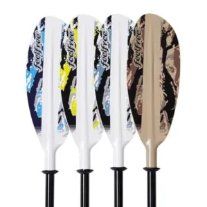 Feelfree Kayaks Fiberglass Camo Angler paddles in 4 colors. Available at Riverbound Sports in Tempe, Arizona.