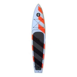 Infinity SUP Wide Aquatic E-Ticket Touring Board in coral and light grey. Available at Riverbound Sports in Tempe, Arizona.