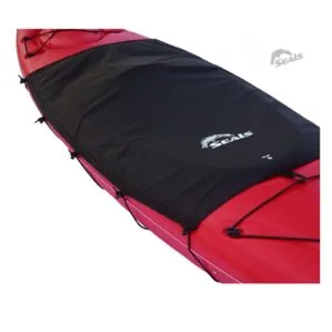 Seals Cockpit Drape in black. Available at Riverbound Paddle Company in Tempe, Arizona.